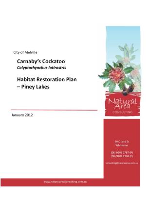 Carnaby's Cockatoo Habitat Restoration Plan