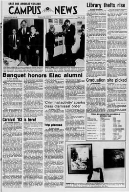 Banquet Honors Elac Alumni That the Library Faced
