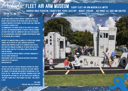 Fleet Air Arm Museum Client: Fleet Air Arm Museum CLG Limited Address: RNAS Yeovilton, Taranto Way, Yeovil, BA22 8HT