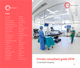 Private Consultant Guide 2019 Circle Bath Hospital How to Find Us