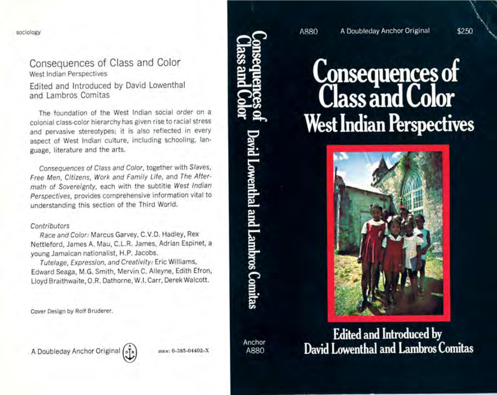 Consequences of Class and Color West Indian Perspectives