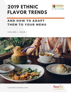 2019 Ethnic Flavor Trends