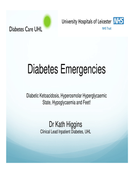 Diabetes Emergencies