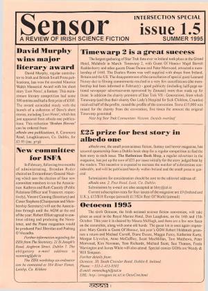 Issue 1.5 a REVIEW of IRISH SCIENCE FICTION SUMMER 1995