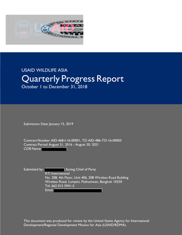 Quarterlyprogressreport