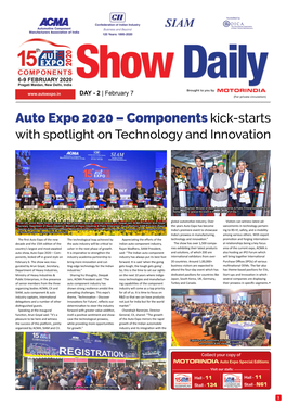 Auto Expo 2020 – Components Kick-Starts with Spotlight on Technology and Innovation