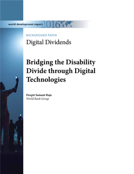Bridging the Disability Divide Through Digital Technologies