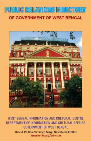 Public Relations Directory of Govt. of West Bengal