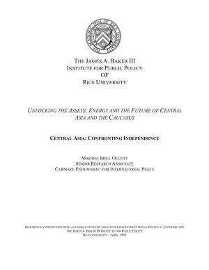 Central Asia: Confronting Independence