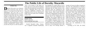The Public Life of Dorothy Macardle