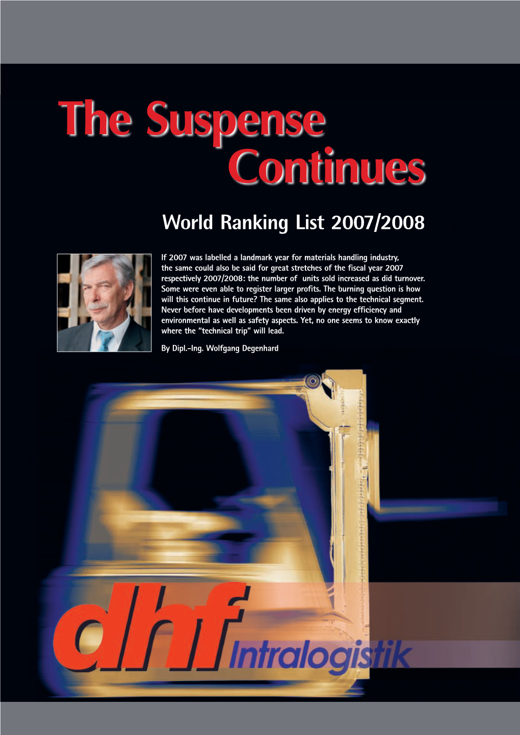 The Suspense Continues World Ranking List 2007/2008