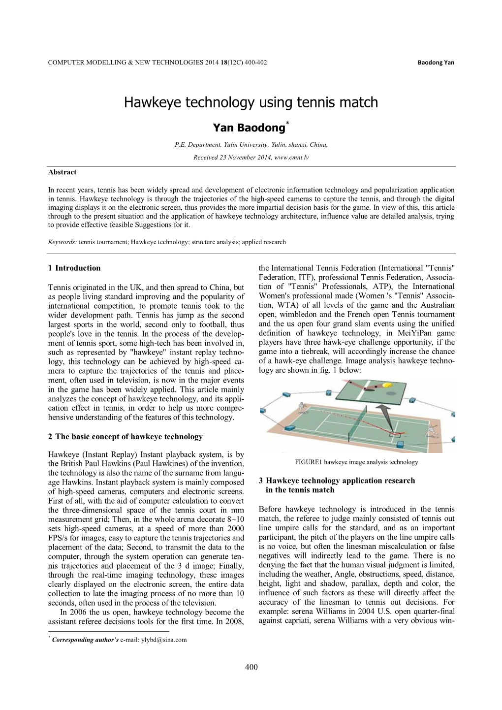 Hawkeye Technology Using Tennis Match