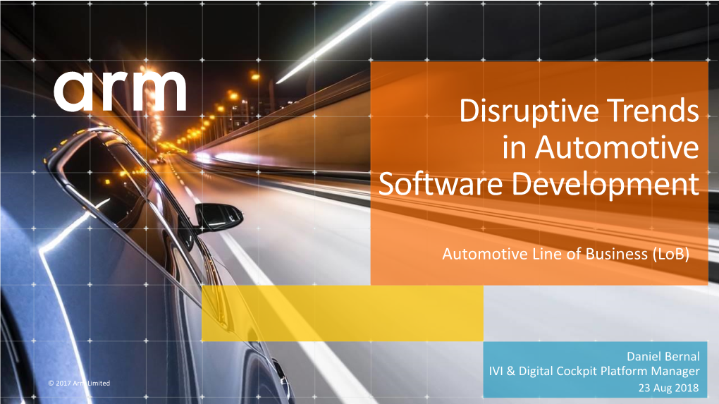 Disruptive Trends in Automotive Software Development