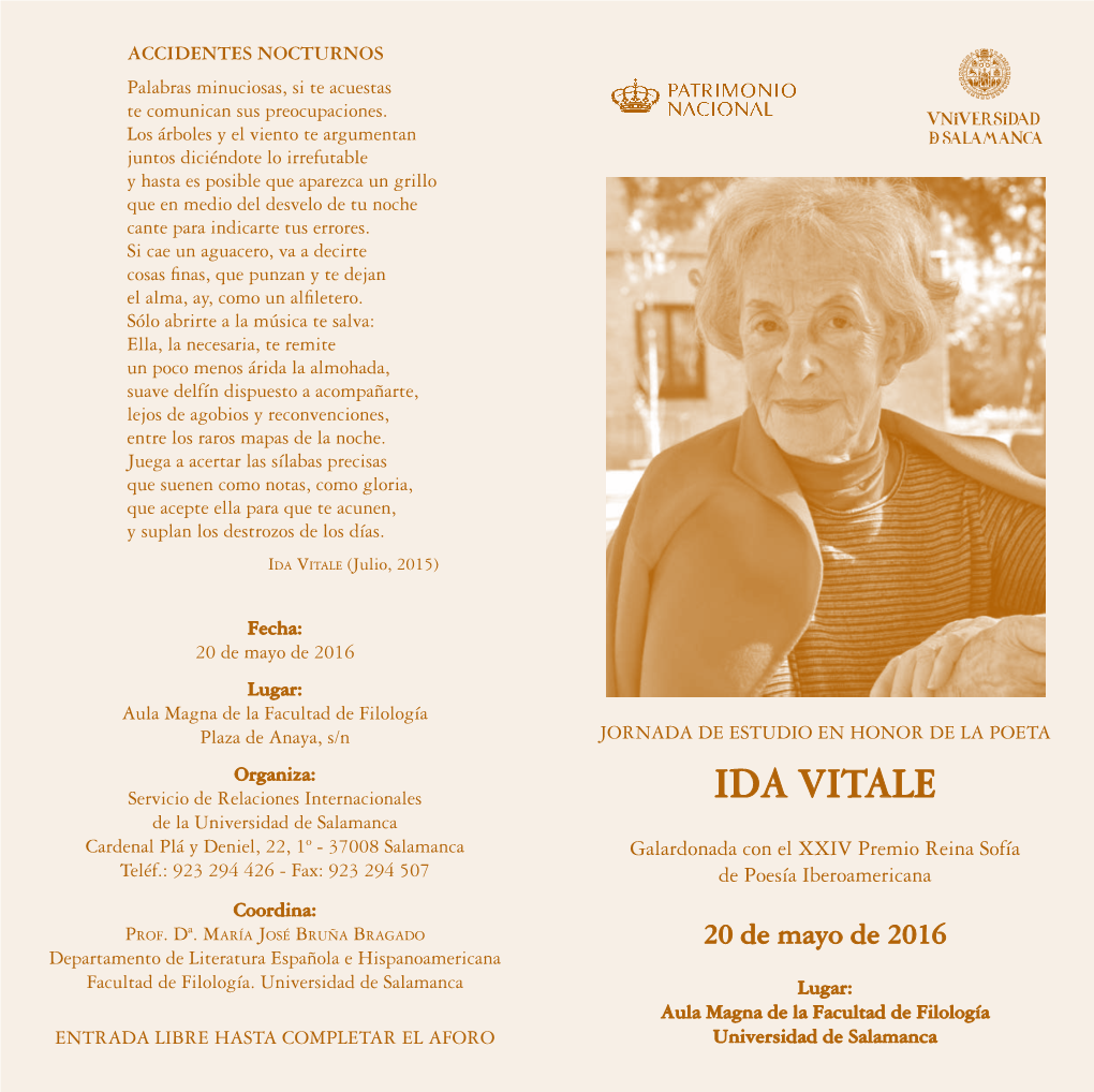 Ida Vitale Nació En 1923 En Montevideo, Uruguay