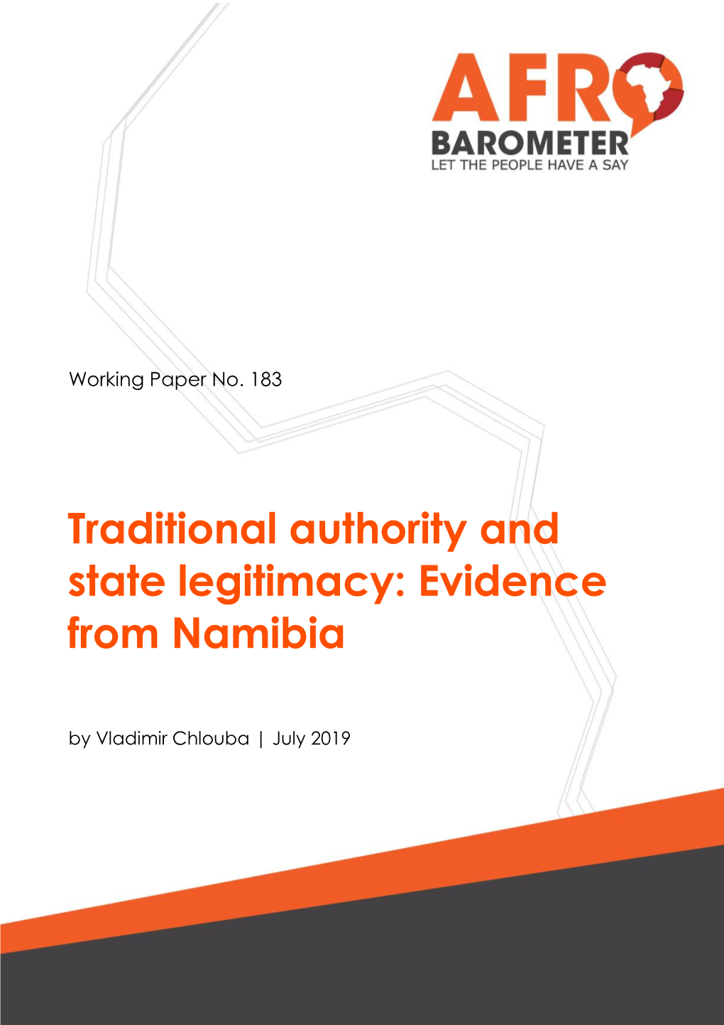 Traditional Authority and State Legitimacy: Evidence from Namibia