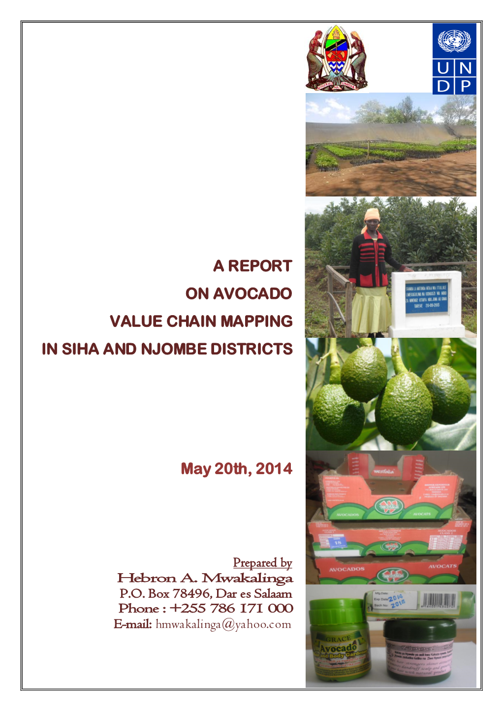 A Report on Avocado Value Chain Mapping in Siha And