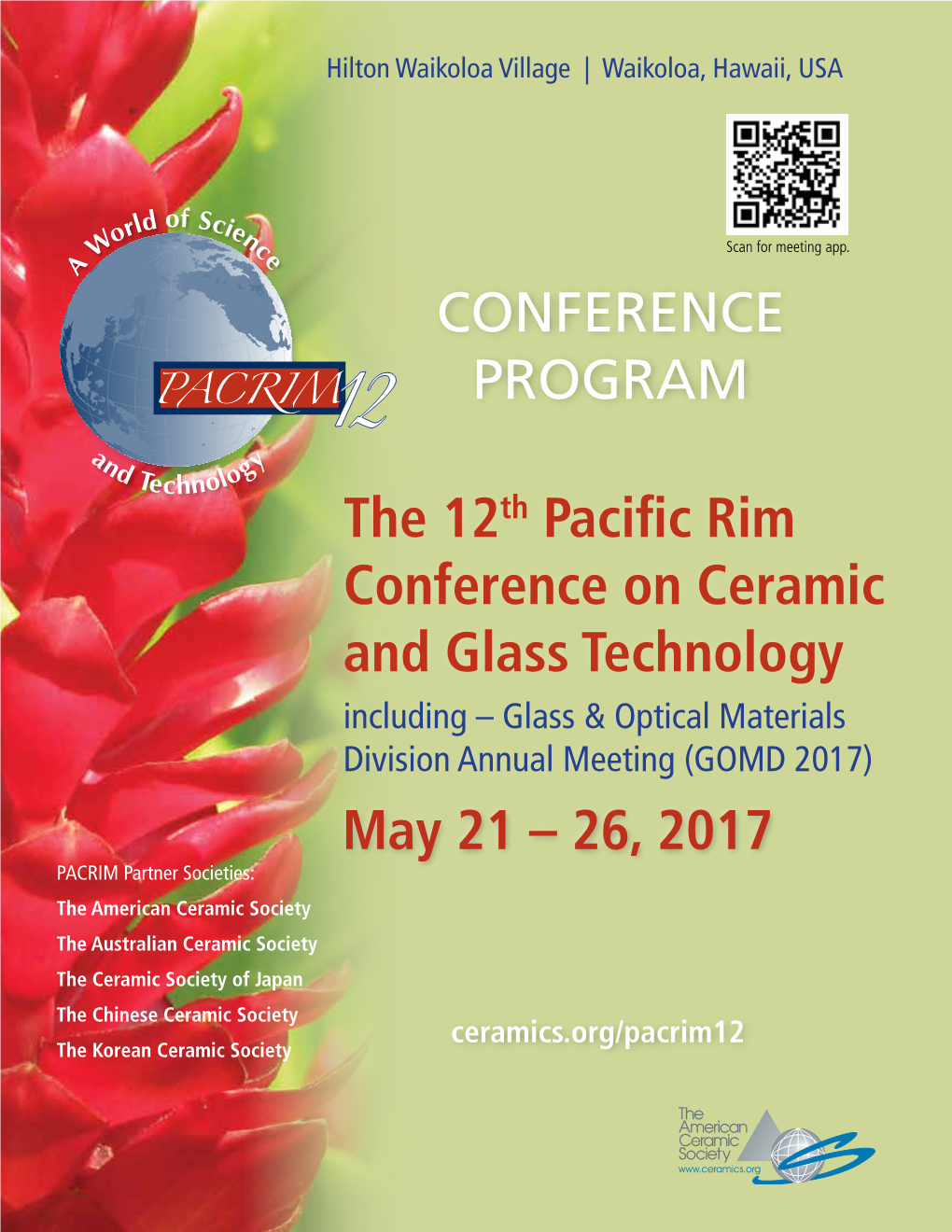 The 12Th Pacific Rim Conference On