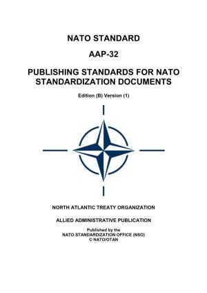 Publishing Standards for Nato Standardization Documents
