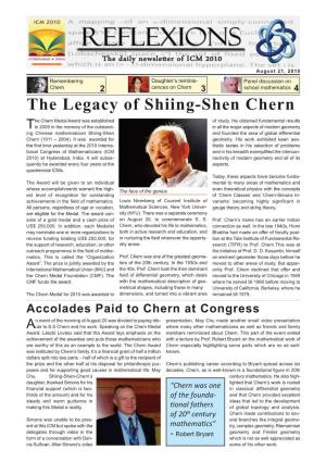 The Legacy of Shiing-Shen Chern