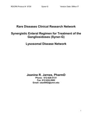 Rare Diseases Clinical Research Network Synergistic