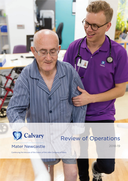 Calvary Mater Newcastle Review of Operations 2018-2019