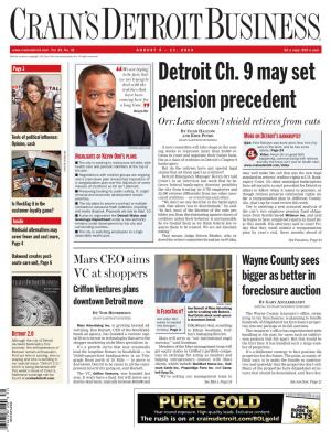 Detroit Ch. 9 May Set Pension Precedent