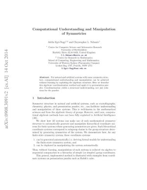 Computational Understanding and Manipulation of Symmetries
