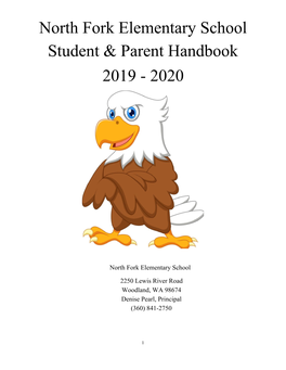 North Fork Elementary School Student & Parent Handbook 2019
