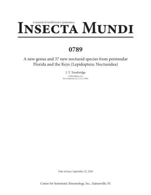 Insecta Mundi 0789: 1–56