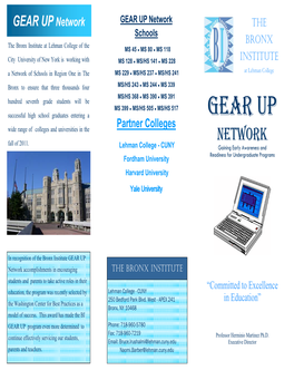 GEAR up Network Brochure