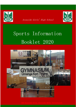 Sports Information Booklet 2020