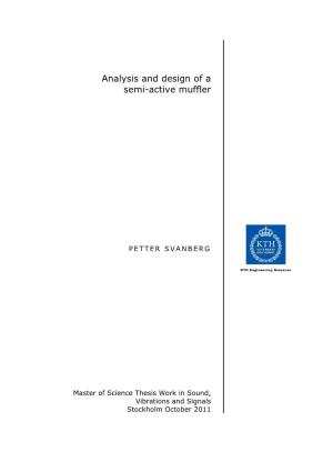 Analysis and Design of a Semi-Active Muffler