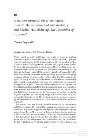 Downloaded from Manchesterhive.Com at 10/01/2021 07:14:09AM Via Free Access 196 Reading Sustainability Convened in 1992
