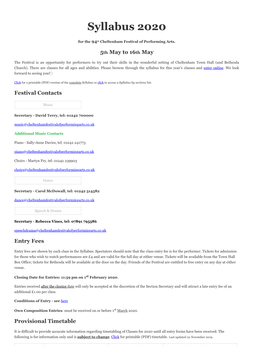 Edit Page ‹ Cheltenham Festival for Performing Arts — Wordpress