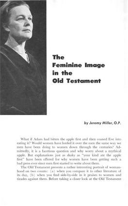 The Feminine Image in the Old Testament