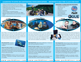 Download Boat Diving/Class Brochure!