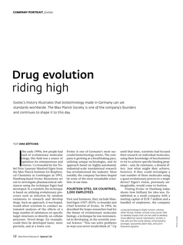 Drug Evolution Riding High