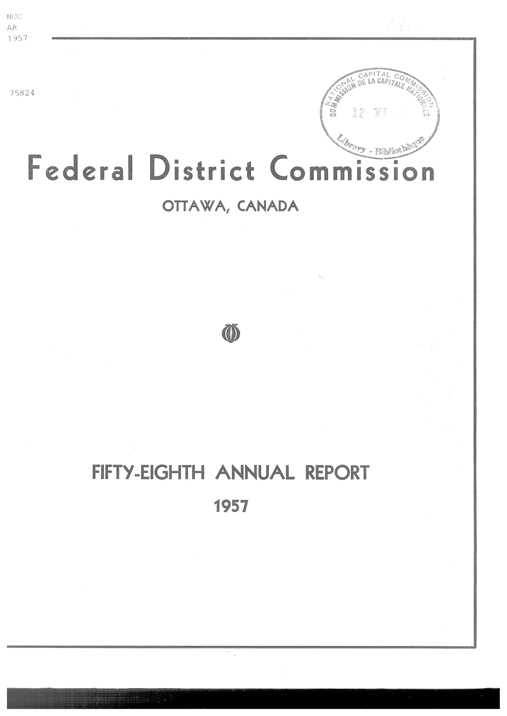 1957-Annual-Report-Of-The-Federal