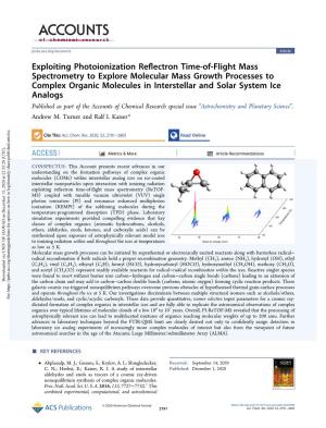 Exploiting Photoionization Reflectron Time-Of-Flight Mass Spectrometry To