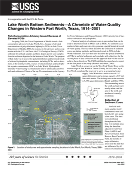 Lake Worth Bottom Sediments—A Chronicle of Water-Quality Changes in Western Fort Worth, Texas, 1914–2001