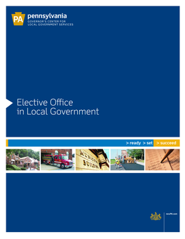 Elective Office in Local Government