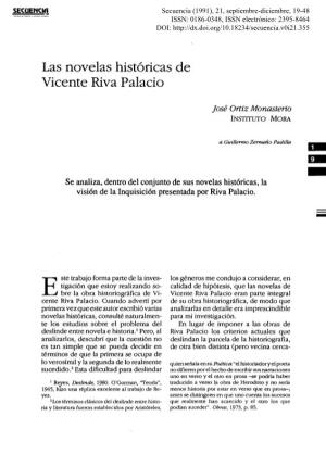 Las Novelas Hist6ricas De Vicente Riva Palacio