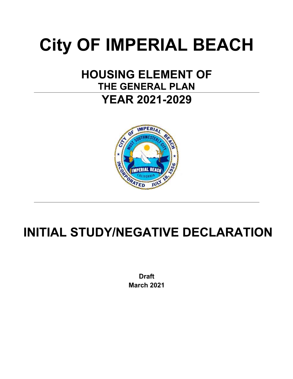City of IMPERIAL BEACH