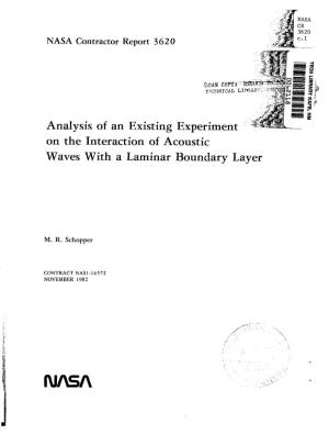 Analysis of an Existing on the Interaction of Acoustic Waves with a Laminar Boundary Layer