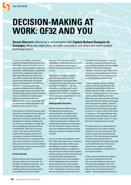 Decision-Making at Work: Qf32 and You