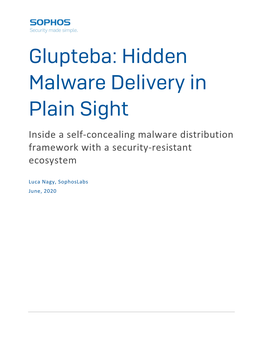 Glupteba: Hidden Malware Delivery in Plain Sight Inside a Self-Concealing Malware Distribution Framework with a Security-Resistant Ecosystem