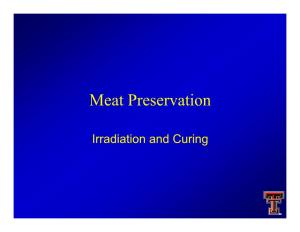 Meat Preservation