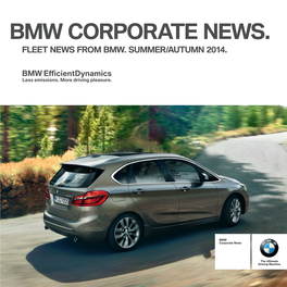 Bmw Corporate News. Fleet News from Bmw