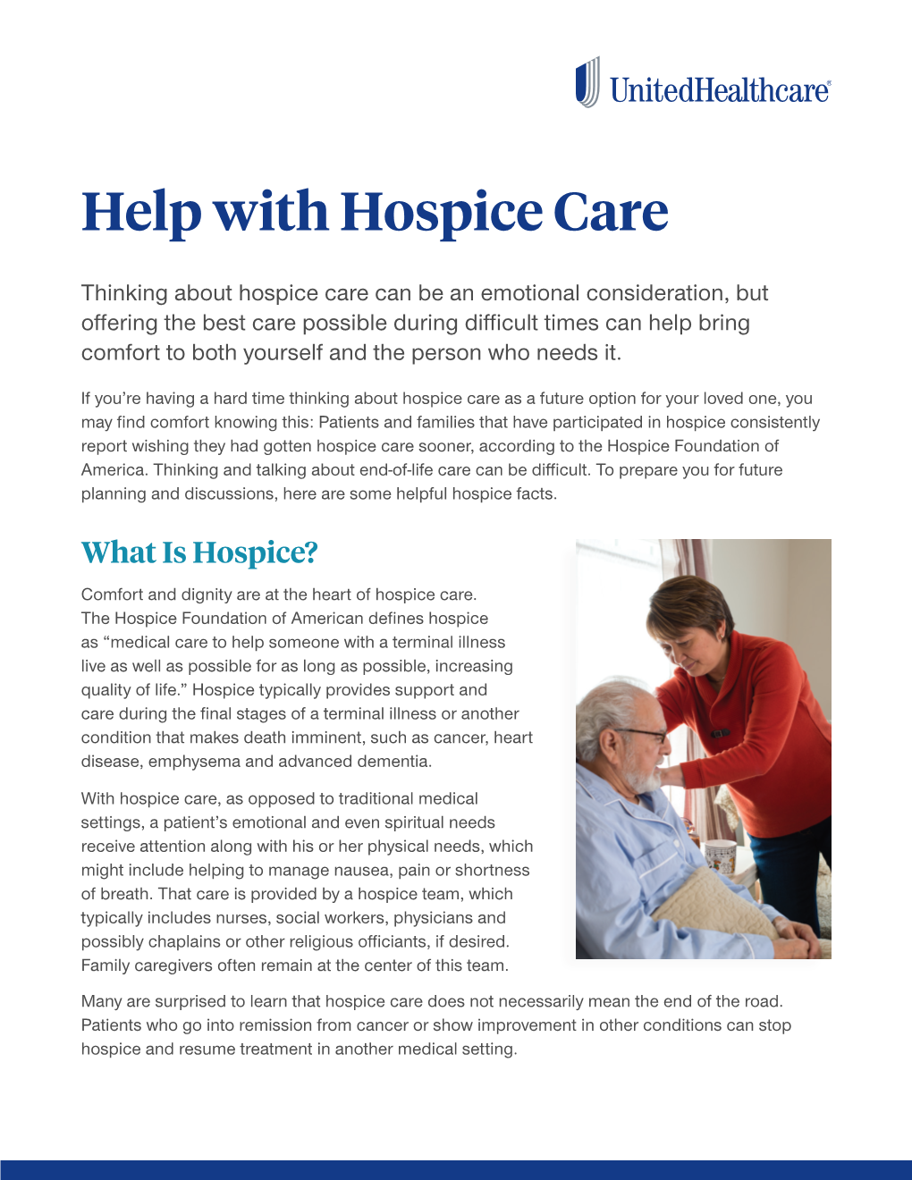 Help with Hospice Care