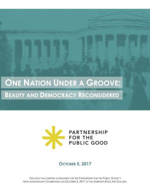 One Nation Under a Groove: Beauty and Democracy Reconsidered